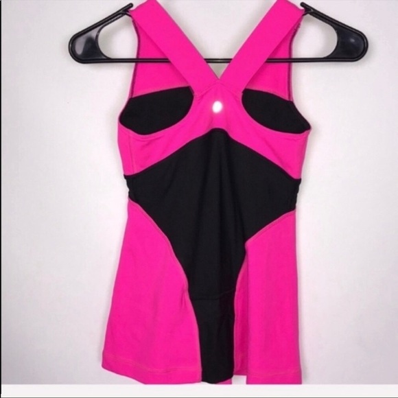 Lululemon Deep V Raspberry Athletic Tank Size 4 - Picture 7 of 9